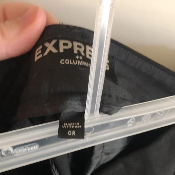 Express black dress pant. Size 0 regular - Picture 2 of 5